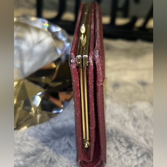 Burberry Nova Check Bi-Fold Wallet with red leather trim - Picture 6 of 14